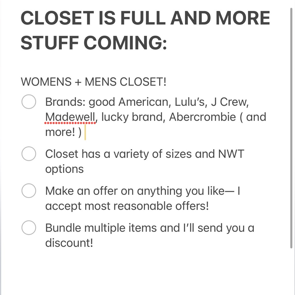 CHECK OUT THIS CLOSET- pics in post!